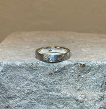 Load image into Gallery viewer, “Ripple & Converge” Sterling Silver Hand Engraved Band