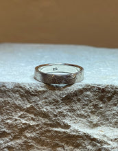 Load image into Gallery viewer, “Ripple & Converge” Sterling Silver Hand Engraved Band