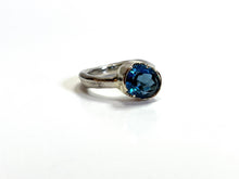 Load image into Gallery viewer, "Suna" 14kt Ring With London Blue Topaz