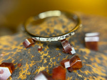 Load image into Gallery viewer, *MADE TO ORDER*Hammered 10k Green Gold Stackable Band