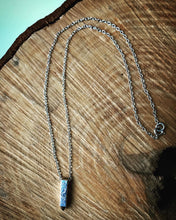 Load image into Gallery viewer, *MADE TO ORDER*Hand-Engraved “Spire” Sterling Silver Pointed Bar Pendant