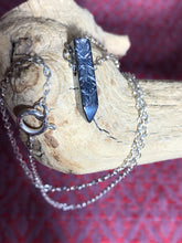 Load image into Gallery viewer, *MADE TO ORDER*Hand-Engraved Oxidized Sterling Silver Pendant on 20” chain