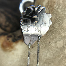 Load image into Gallery viewer, *MADE TO ORDER* “Bleeding Hearts” 14kt white gold & garnet Earrings