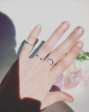 Load image into Gallery viewer, *MADE TO ORDER* Tribal Triangle Hand-Engraved Sterling Silver 1.75mm Band