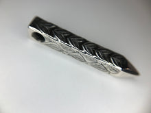Load image into Gallery viewer, *MADE TO ORDER* Customizable & Reversible Hand Engraved Sterling Silver Point Pendant With Chain