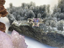 Load image into Gallery viewer, *MADE TO ORDER* “Wicket" Ametrine Emerald Cut Set In Hand-Fabricated 14kt White Gold Branch Ring