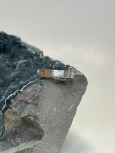 “Ripple & Converge” Sterling Silver Hand Engraved Band