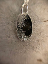 Load image into Gallery viewer, Sterling Silver Hand Engraved Star Child Pendant
