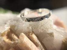 Load image into Gallery viewer, *MADE TO ORDER* Tribal Triangle Hand-Engraved Sterling Silver 1.75mm Band
