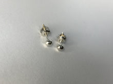 Load image into Gallery viewer, *MADE TO ORDER*2.75mm Handmade Domed Sterling Silver Stud Earrings With Threaded Post