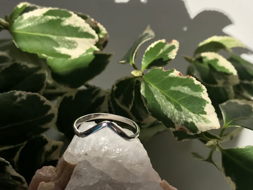 *MADE TO ORDER* Sterling silver 1.5mm wide V Band