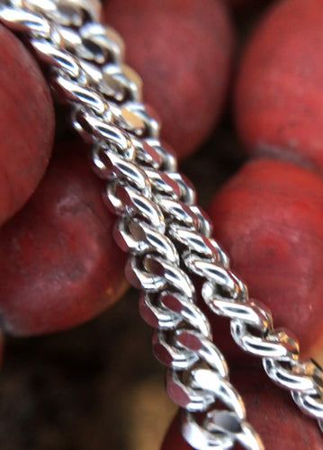 Sterling Silver Diamond Cut Curb Link Chain 2.75mm