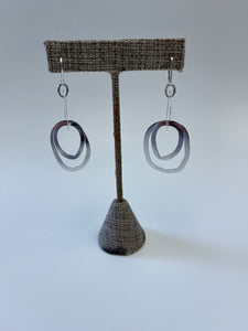 *MADE TO ORDER*”Marquess" Hand Fabricated Sterling Silver Freeform Circle Earrings