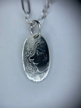 Load image into Gallery viewer, Sterling Silver Hand Engraved Star Child Pendant